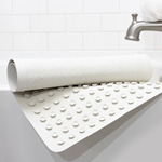 16 x 28 Rubber Gripping Bathmat -White