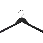 Matte Black Wood Top Hangers