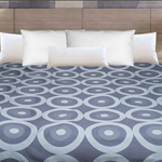 84x96 Full XL Aurora 2-Sided Coverlet-Dark Grey/Grey