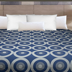 84x96 Full XL Aurora 2-Sided Coverlet-Navy/Grey