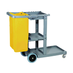 Plastic Janitorial Cart- Gray