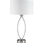 Sleep 26" Guestroom Twin Table Lamp w/ Brushed Nickel Finish