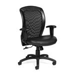 Luxhide Adjustable Mesh Back Ergonomic Chair-OTG11692B