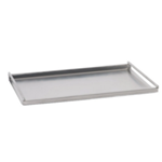 Rectangular Tray w/ Large Bar Handles - Brushed Steel Room Collection