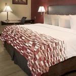 Red Roof Inn Twilight Mosaic Coverlet w Cut Corners