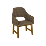 Days Inn Dawn Scheme Activity Chair- Yellow/Brown Fabric