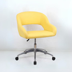 Days Inn Dawn Scheme Desk Chair- Yellow Vinyl