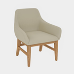 Days Inn Dawn Scheme Lounge Chair- Tan Vinyl