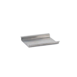 Rectangular Soap Dish w/ Silicone Feet, Wide Edge, & Removable Plastic Tray Insert - Brushed Steel Room Collection