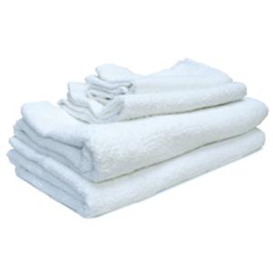 Premium Cotton Bath Towels, White 24x50
