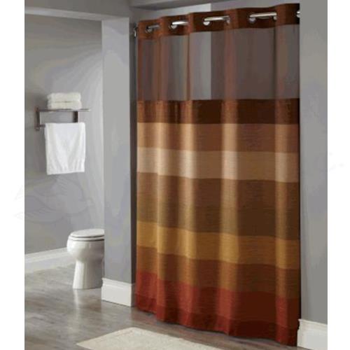 bronze shower curtain rod fixed